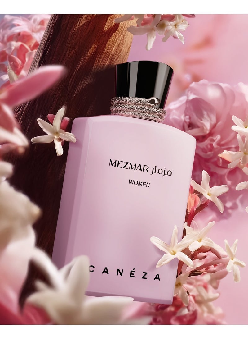Canéza Mezmar Women Eau de Parfum - Warm Gourmand Floral Scent with Almond, Coffee, Vanilla & Sandalwood | Sensual Long-Lasting Perfume | 100ML - Image 2